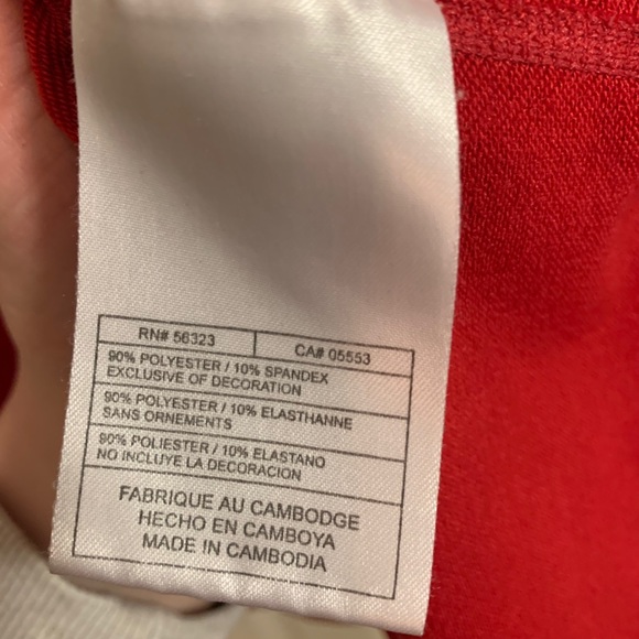 Red Nike Warm Weather Under Shirt - Picture 4 of 4